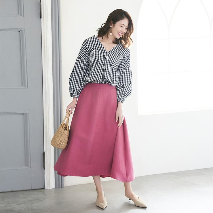 スカート スエードフレアスカート ロングスカート | karei | 詳細画像9 