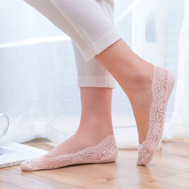 ピンク4 | 4足セット レディース レース | karei