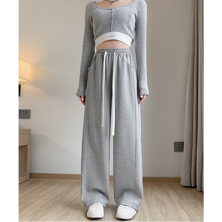 リラックスカジュアルパンツ サイドライン | karei | 詳細画像13 