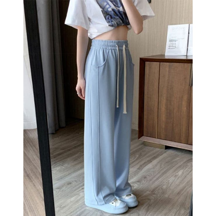 リラックスカジュアルパンツ サイドライン | karei | 詳細画像17 