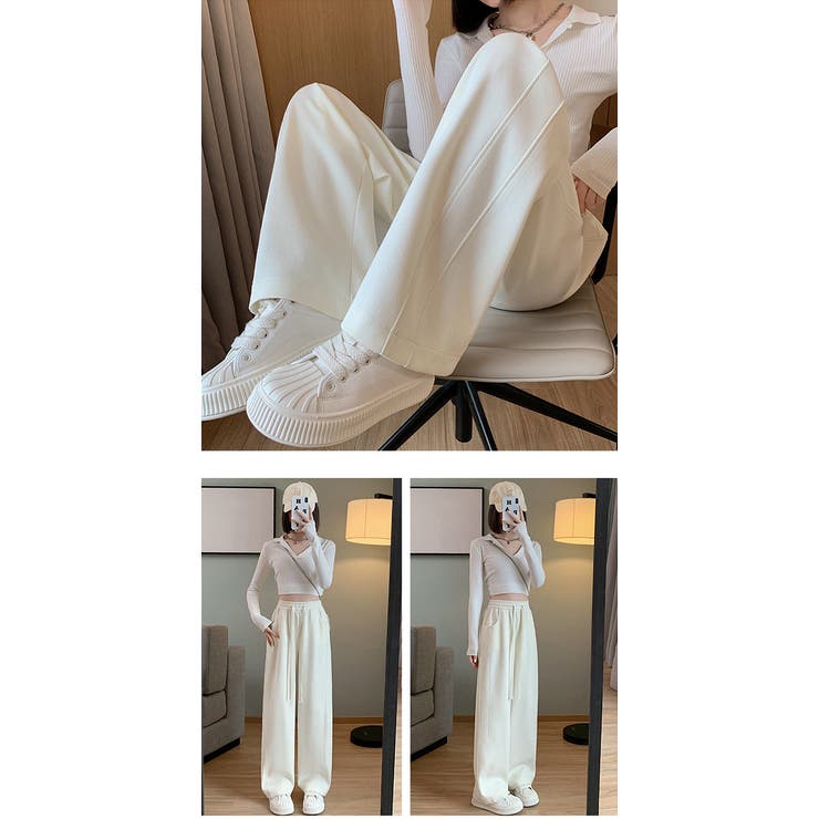 リラックスカジュアルパンツ サイドライン | karei | 詳細画像8 