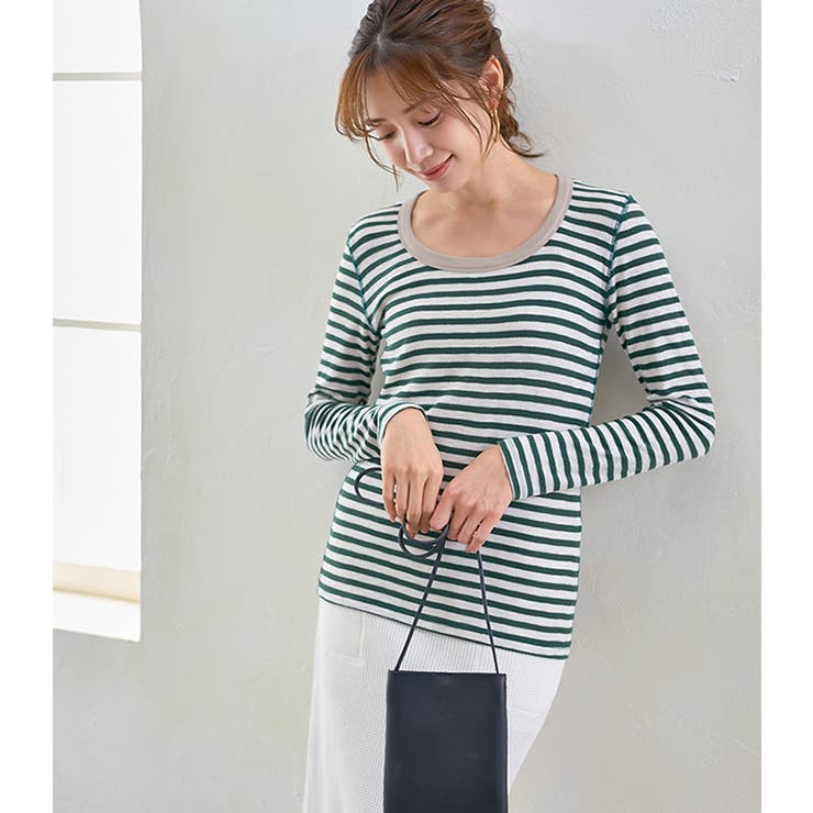 2WAYボーダーTシャツ カットソー レディース ボーダー オシャレ | karei | 詳細画像8 