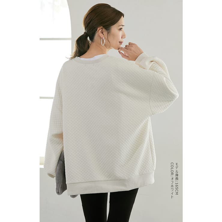 キルティングプルオーバー スウェット | karei | 詳細画像15 