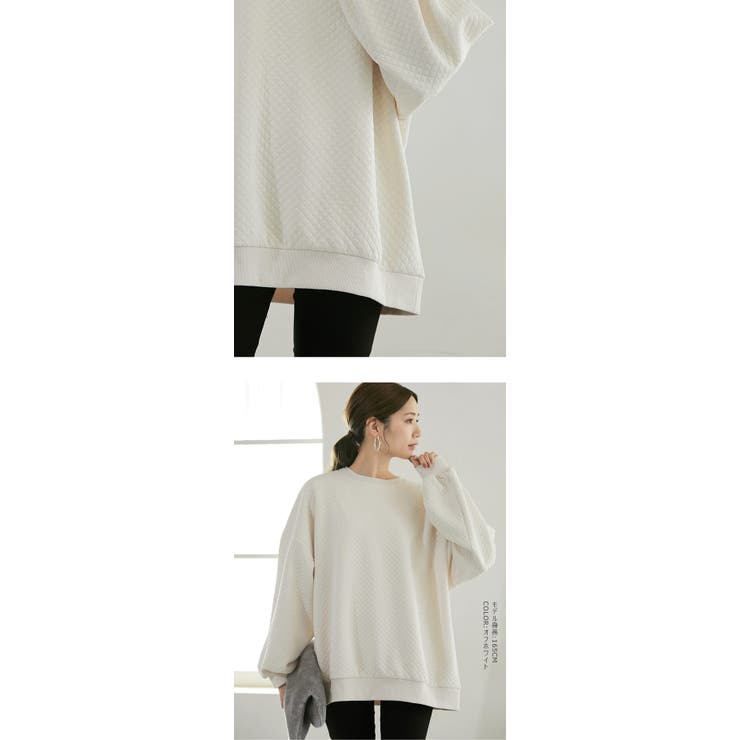 キルティングプルオーバー スウェット | karei | 詳細画像16 