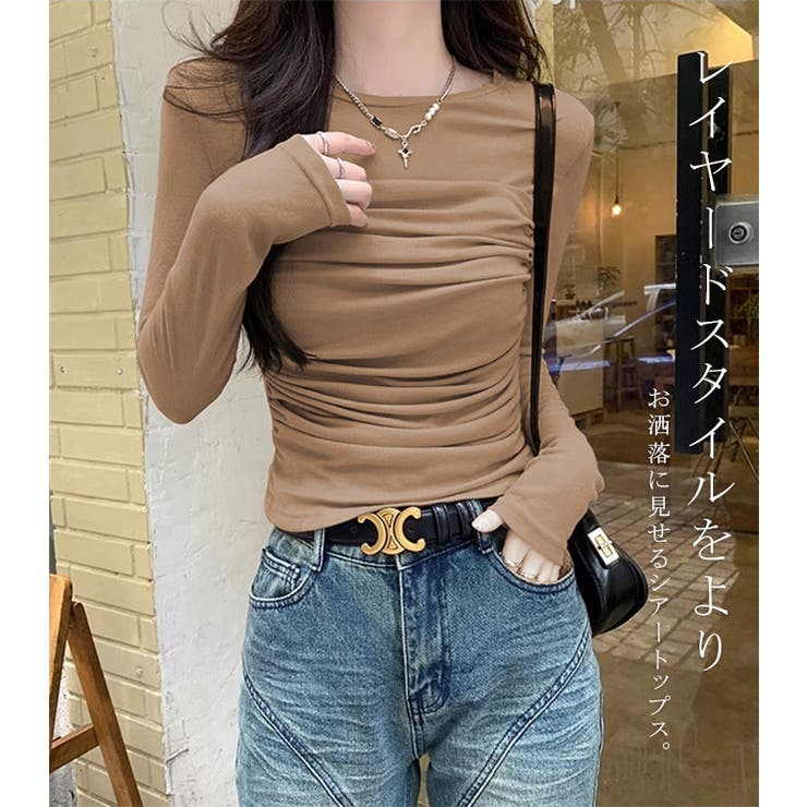 シアートップス 重ね着 透け感 | karei | 詳細画像4 