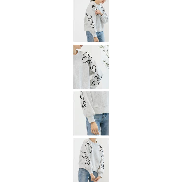 Tシャツ 立体感 刺繍 | karei | 詳細画像10 