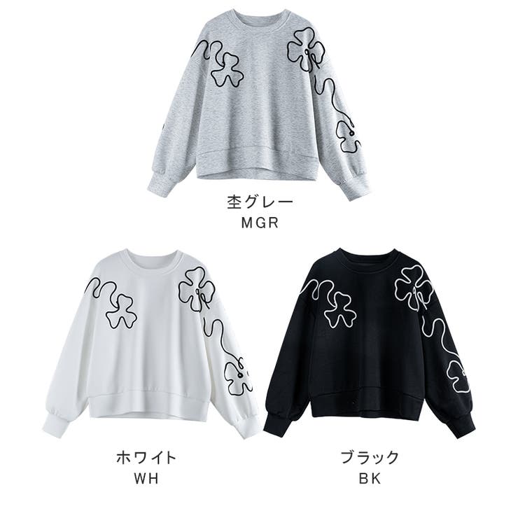 Tシャツ 立体感 刺繍 | karei | 詳細画像16 