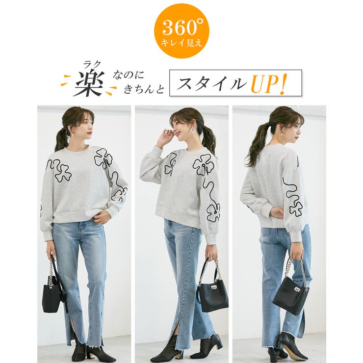 Tシャツ 立体感 刺繍 | karei | 詳細画像7 