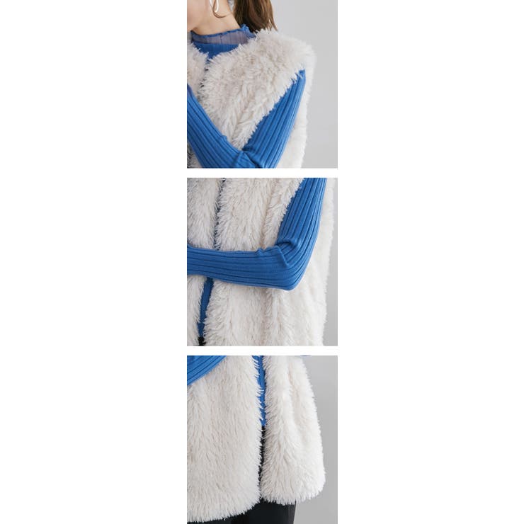 ファー ベスト フェイクファー | karei | 詳細画像14 