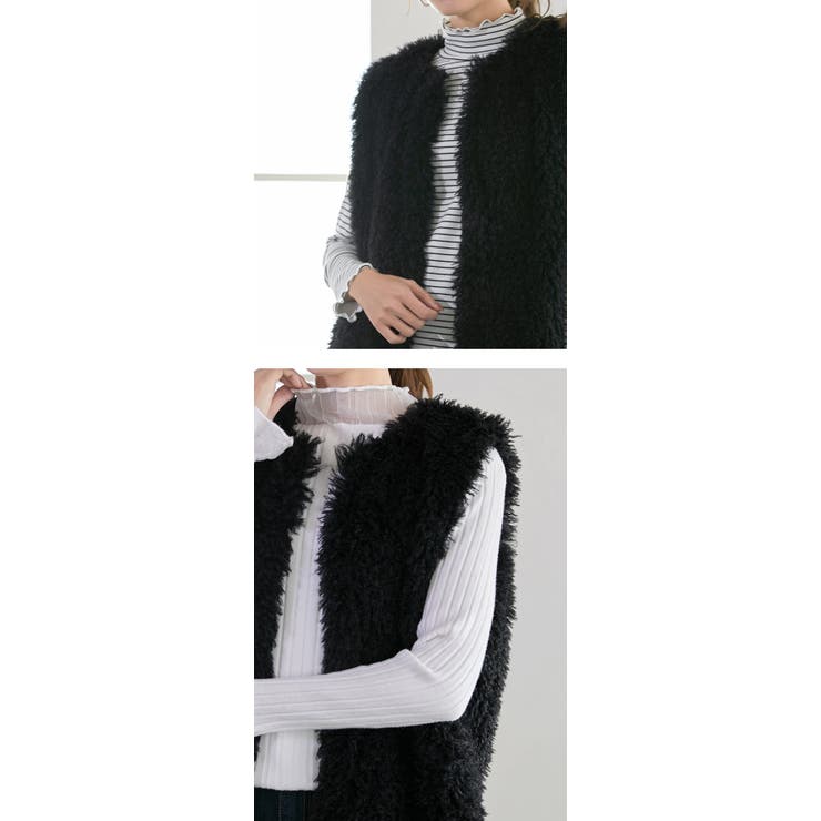 ファー ベスト フェイクファー | karei | 詳細画像22 