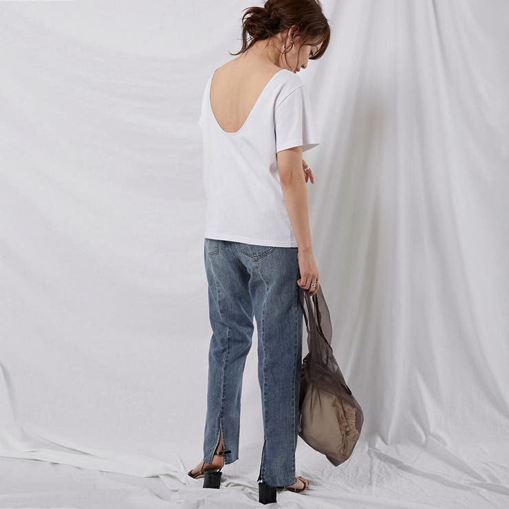 デニムパンツ レディース バックスリット | karei | 詳細画像14 