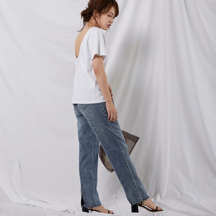 デニムパンツ レディース バックスリット | karei | 詳細画像15 