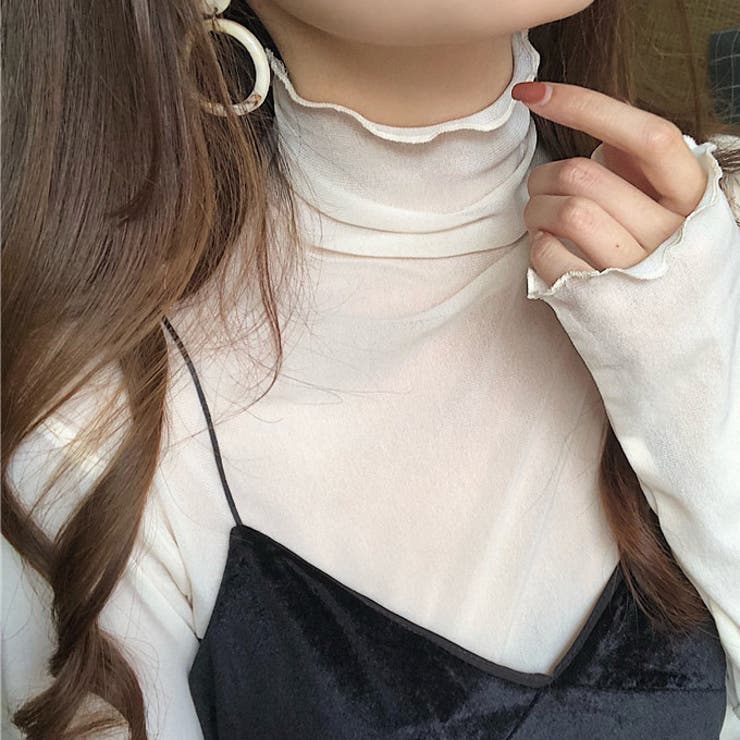 カットソー レディース シースルー | karei | 詳細画像12 