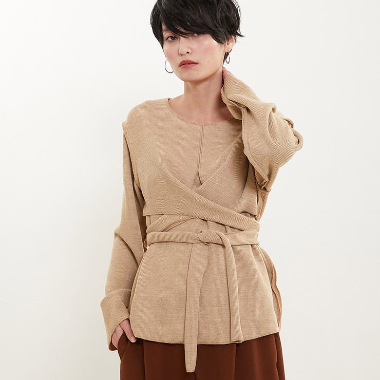 リブニットセーター レディース トップスセーター | karei | 詳細画像12 