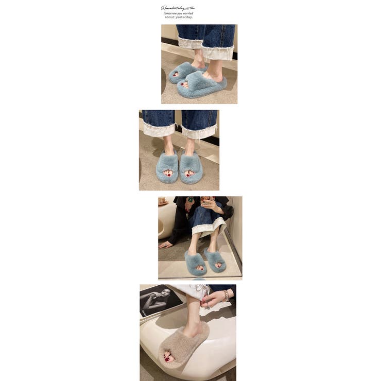 ファースリッパサンダル  | karei | 詳細画像8 