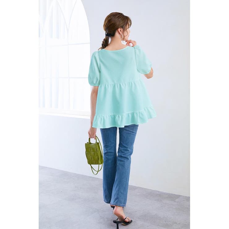 凹凸感 ジャガード ブラウス | karei | 詳細画像13 