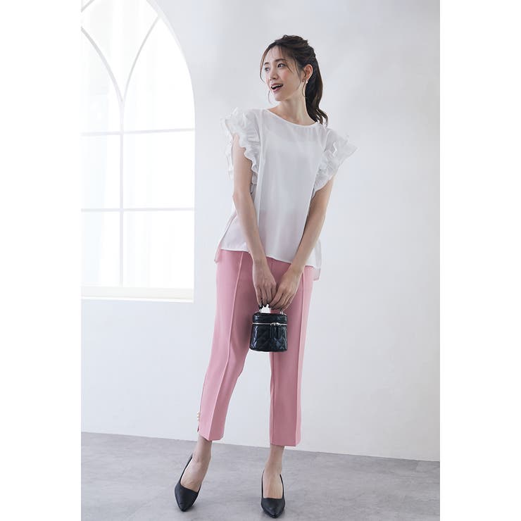 フリルスリーブブラウス フレンチスリーブ | karei | 詳細画像10 