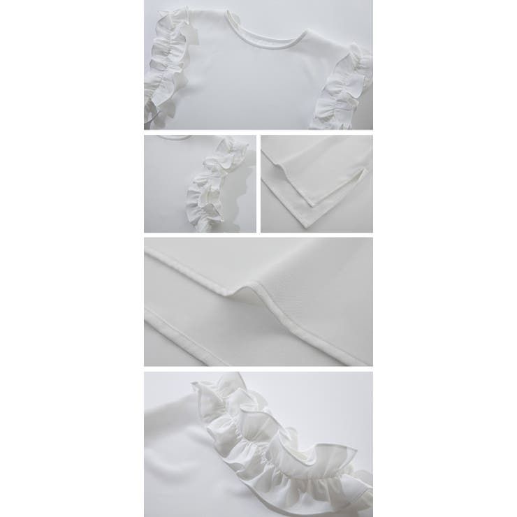 フリルスリーブブラウス フレンチスリーブ | karei | 詳細画像15 