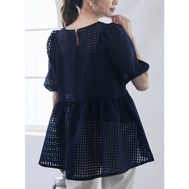 シアーギンガムブラウス×キャミソール | karei | 詳細画像17 