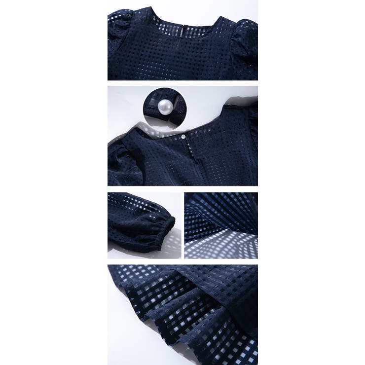 シアーギンガムブラウス×キャミソール | karei | 詳細画像23 