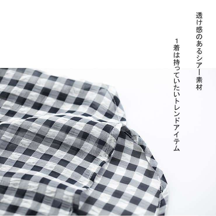 シアーブラウス レディース バンドカラー | karei | 詳細画像7 