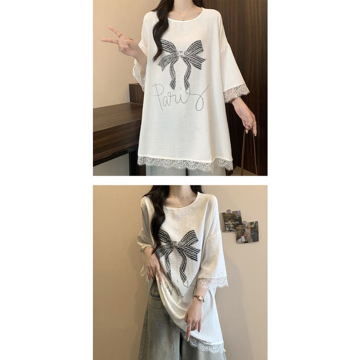 チュニックトップス Tシャツ レディース | karei | 詳細画像12 