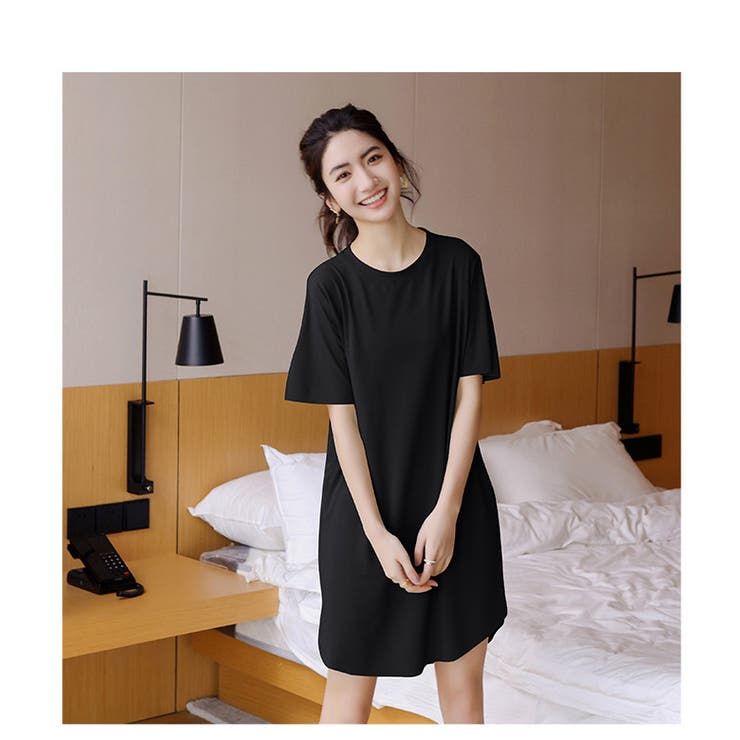 オーバーサイズカットソー ルームウェア レディース カラフル ビッグTシャツ  | karei | 詳細画像24 