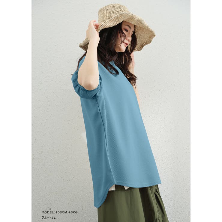 ワッフルカットソー Tシャツ ぽわん袖 | karei | 詳細画像27 