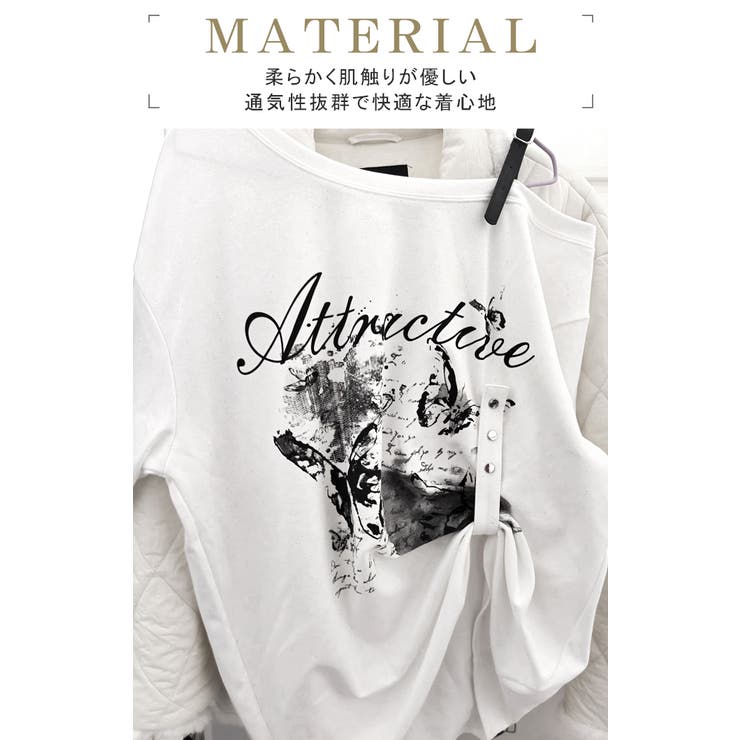コットン100% 半袖tシャツ レディース | karei | 詳細画像3 