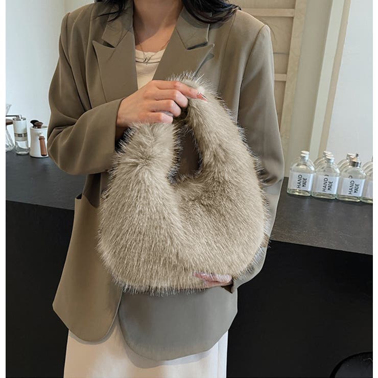 バケット型ファーハンドバッグ 楽天市場】バケットバッグ ファーバッグ ハンドバッグ ショルダー