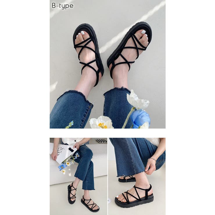 クロスラインサンダル | karei | 詳細画像12 