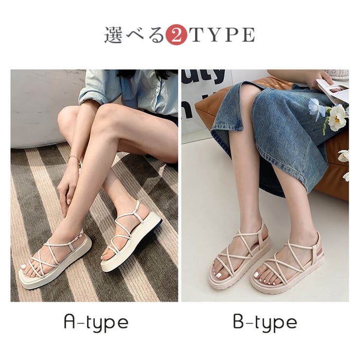 クロスラインサンダル | karei | 詳細画像2 