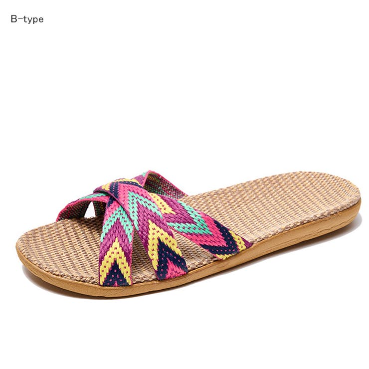 クロスデザインルームシューズ ジュート素材スリッパ | karei | 詳細画像19 