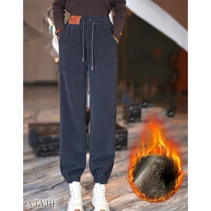 コーデュロイジョガーパンツ 裏起毛 | karei | 詳細画像3