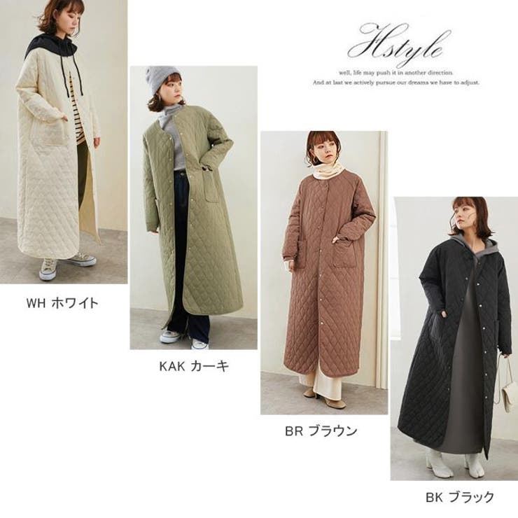 キルティング ロングコート レディース[品番：KRIW0001442]｜karei