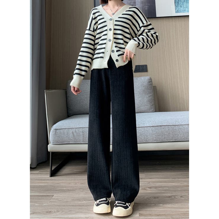 あったかジャガードカジュアルパンツ  | karei | 詳細画像19 