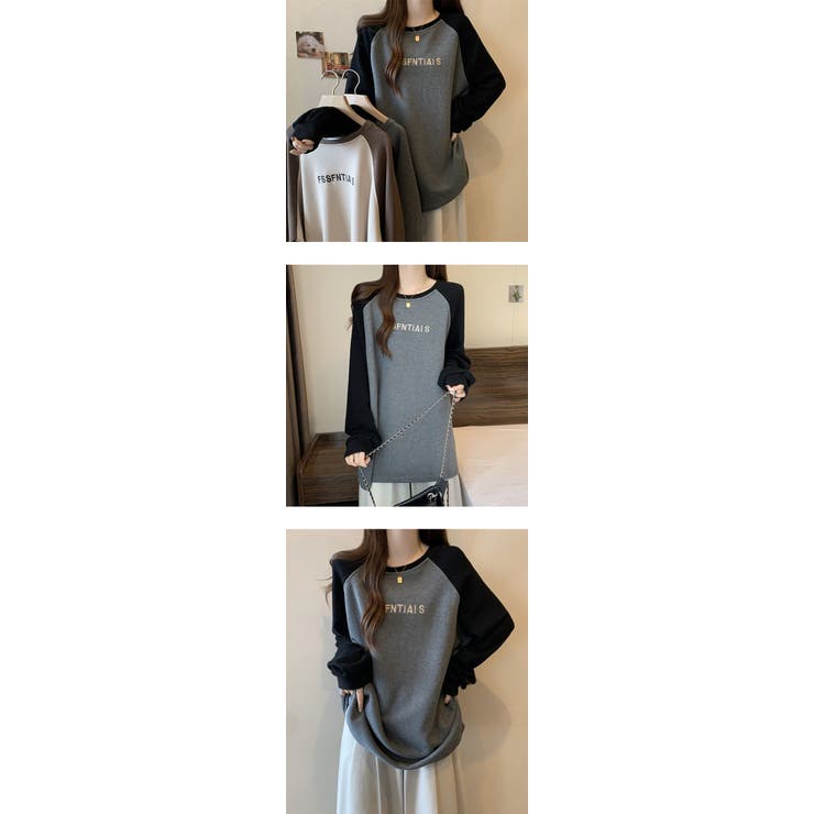 春秋リブ生地新登場！ゆるっと Tシャツ カットソー | karei | 詳細画像14 