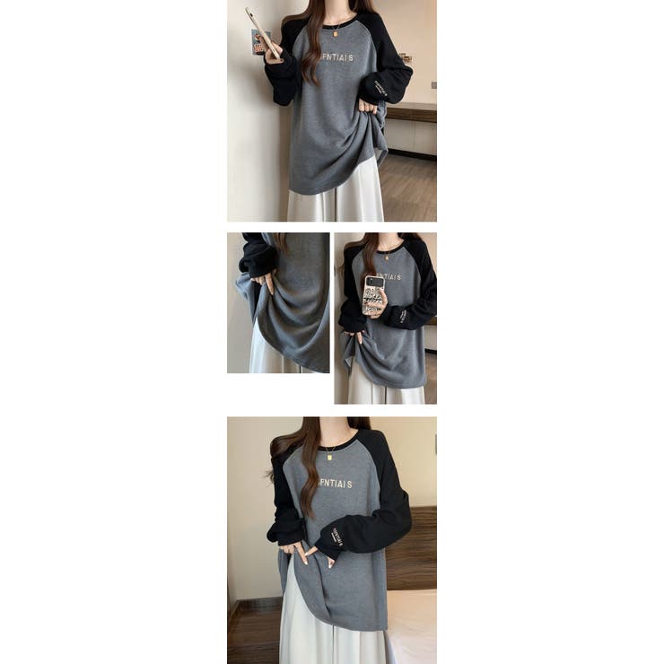 春秋リブ生地新登場！ゆるっと Tシャツ カットソー | karei | 詳細画像15 