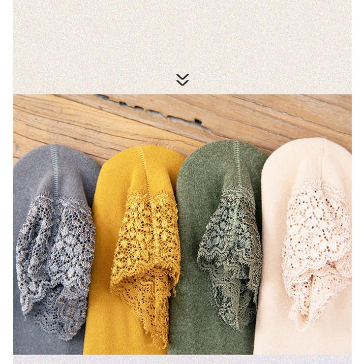 ソックス レディース 靴下 レース付き 滑り止め | karei | 詳細画像10 