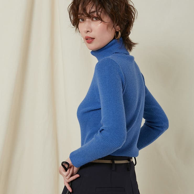 FEDERICA TOSI 売れ筋商品|||フェデリカ・トシ ニット&セーター アウター レディース Sweaters Blue AZUL BY MOUSSY | フリンジニットトップス (ニット ) |SHEL'TTER