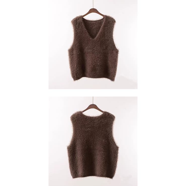 シャギーニットベスト  | karei | 詳細画像19 