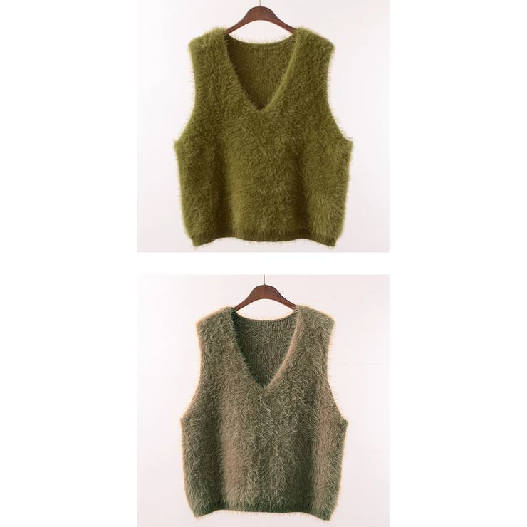 シャギーニットベスト  | karei | 詳細画像21 