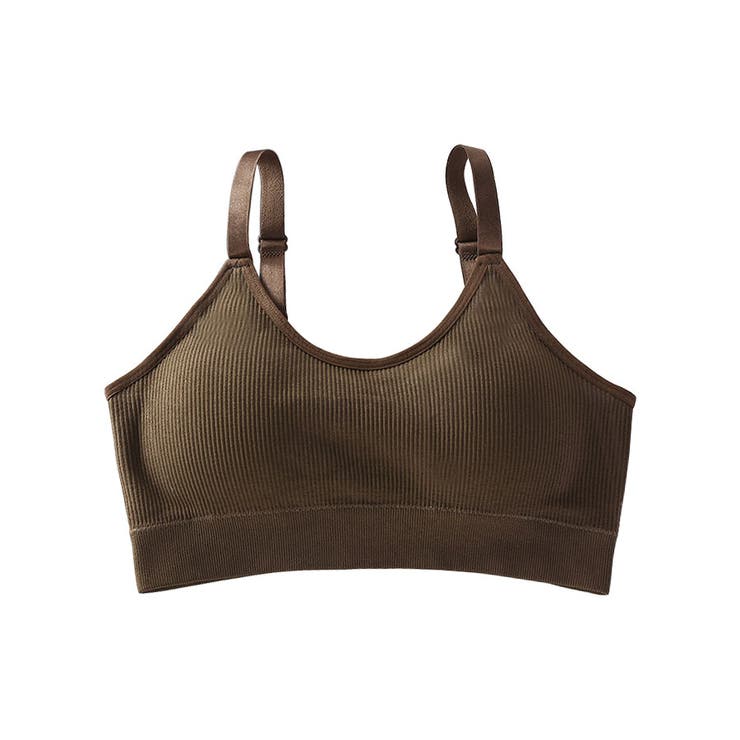 ダークブラウン | ブラトップ レディース 手模様パット付 | karei