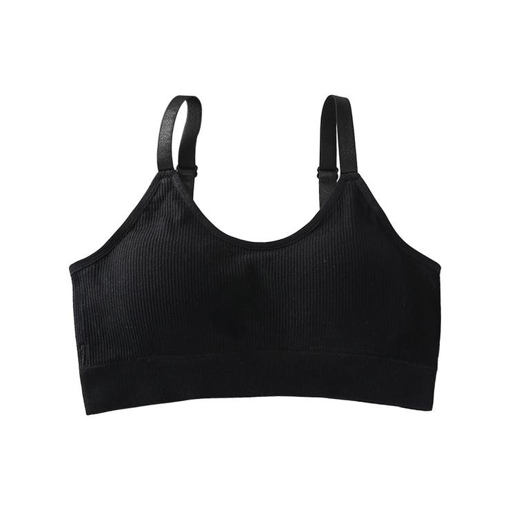 ブラック | ブラトップ レディース 手模様パット付 | karei