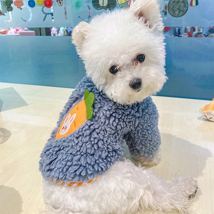 犬服 ペットグッズ ドッグウェア ボアアウター 長袖 柄刺繍 ドッグウェア | karei | 詳細画像16 