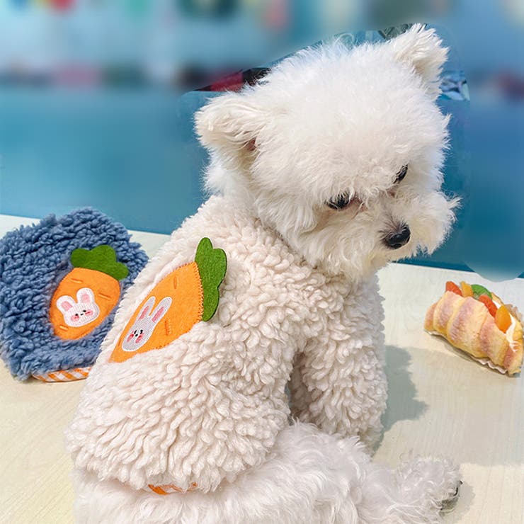 犬服 ペットグッズ ドッグウェア ボアアウター 長袖 柄刺繍 ドッグウェア | karei | 詳細画像19 