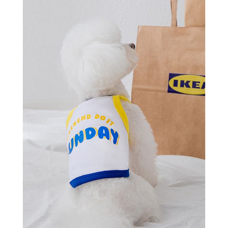 ペット服 タンクトップ ロゴプリント ペット | karei | 詳細画像6 