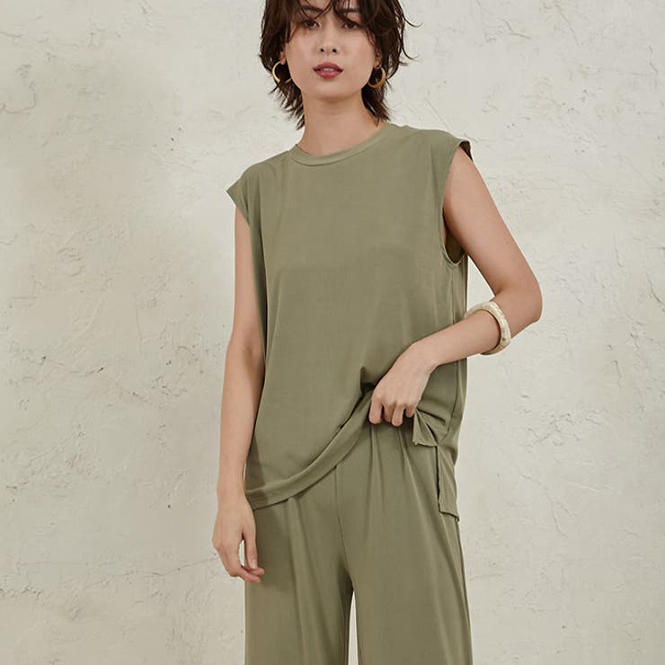 セットアップレディース リブ編み ガウチョ パンツ 品番 Kriw Karei カレイ のレディースファッション通販 Shoplist ショップリスト