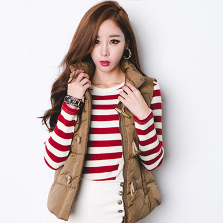 【jk10003】オシャレな木目のトグルボタンがcute ダッフルデザインパディ… | KawaiCat | 詳細画像6 