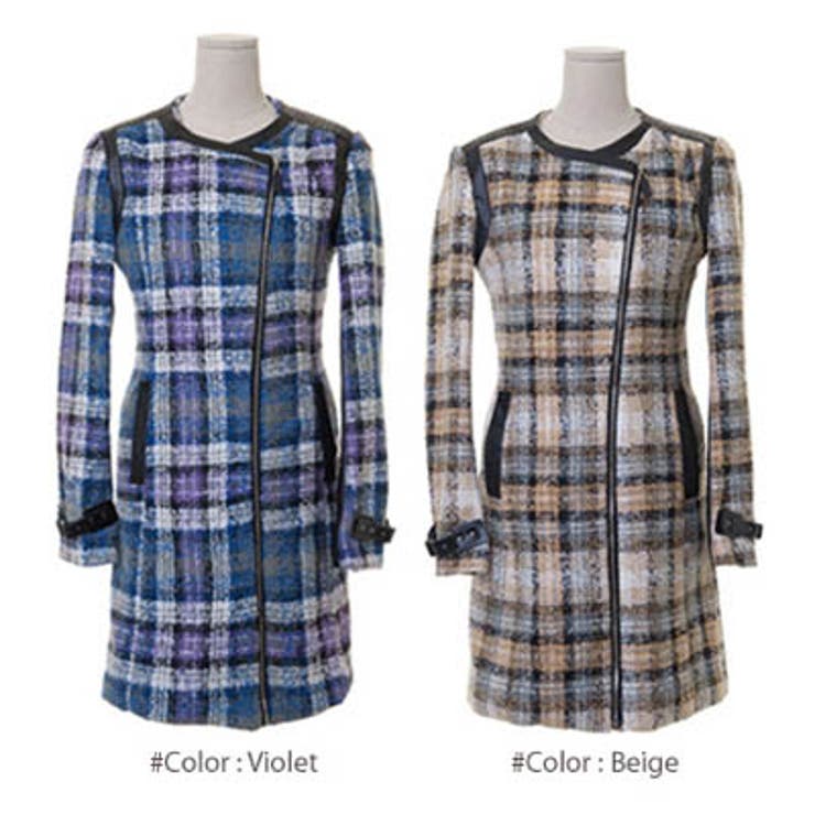 【jk10045】ノーカラーでスッキリとしたデザインのロングコートです♪洗練され… | KawaiCat | 詳細画像7 